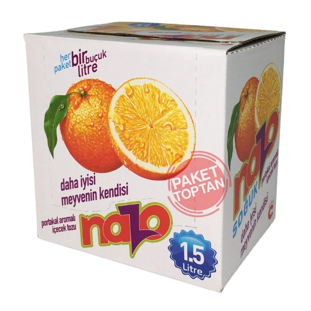 Nazo 9 Gr Portakal Aromalı Toz İçecek x24 lü Paket