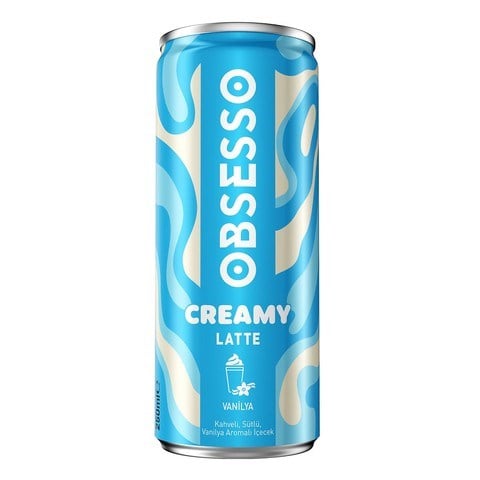 Obsesso Creamy Latte Vanilya 250 Ml x12 li Koli