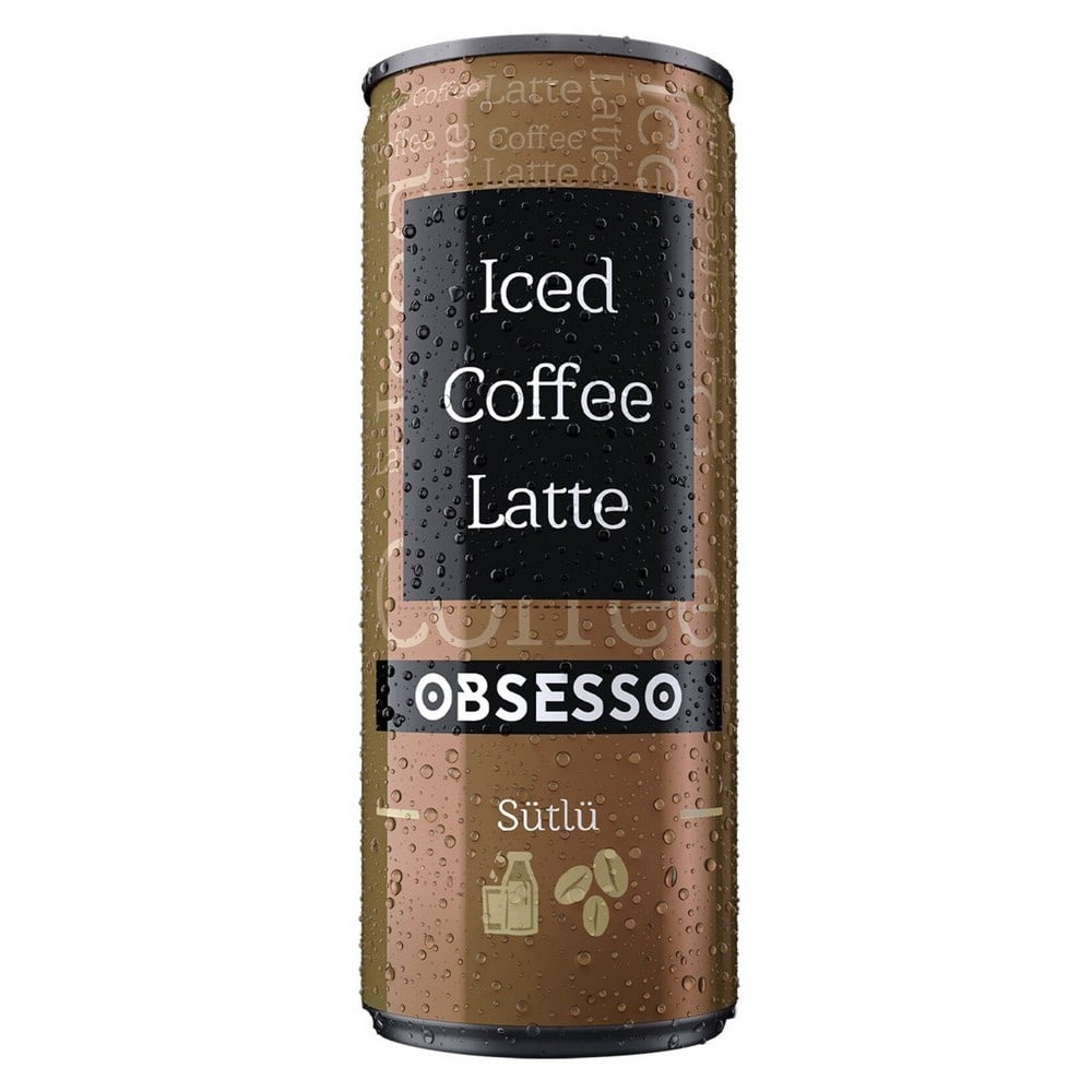 Obsesso Soğuk Kahve Latte Sütlü 250 Ml x12 li Koli