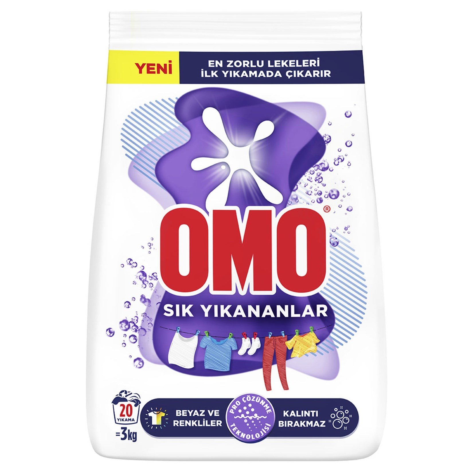 Omo Matik 3 Kg Sık Yıkananlar
