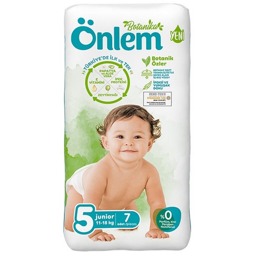 Önlem Botanika Bebek Bezi Deneme Paketi 5 No 7 Adetli