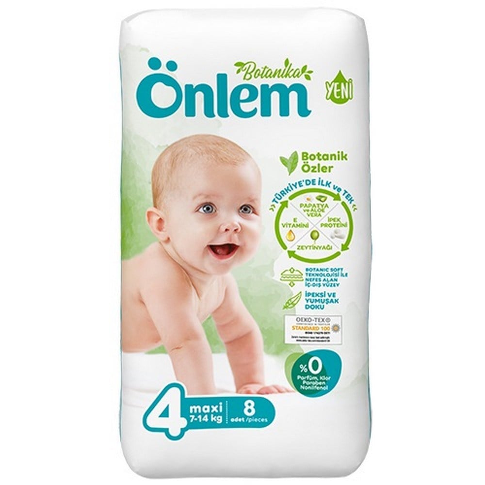 Önlem Botanika Bebek Bezi Deneme Paketi 4 No 8 Adetli