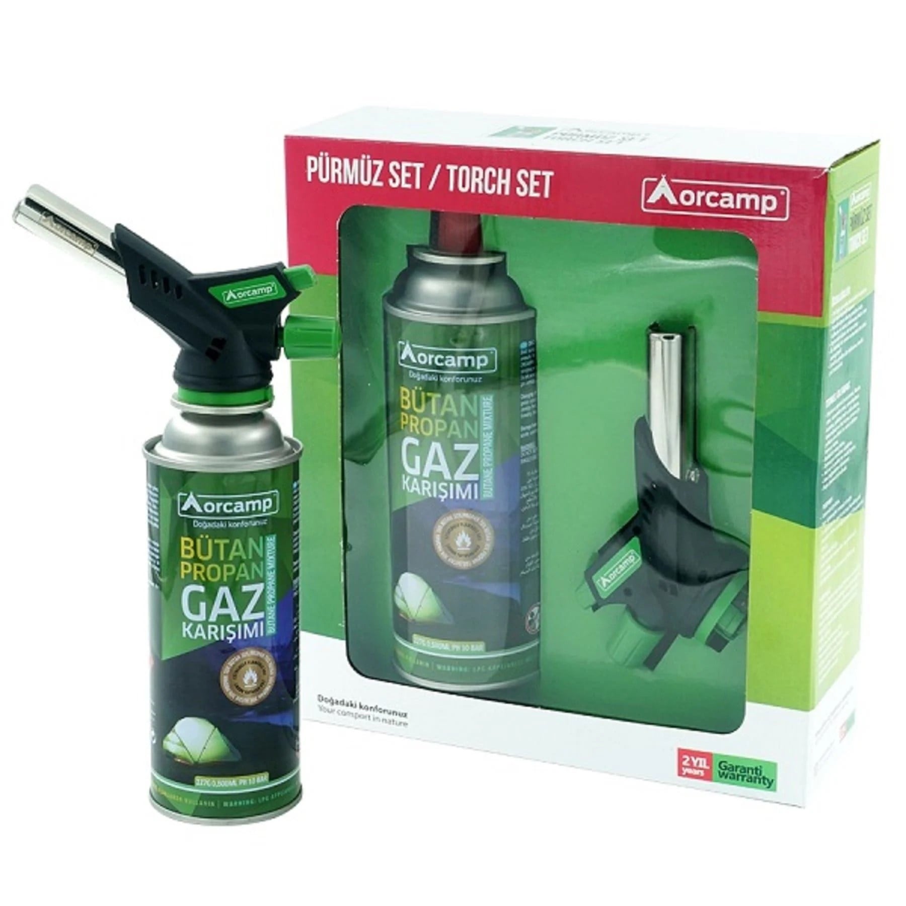 Orcamp Çakmaklı Pürmüz Set CX-500 + 227 Gr Gaz