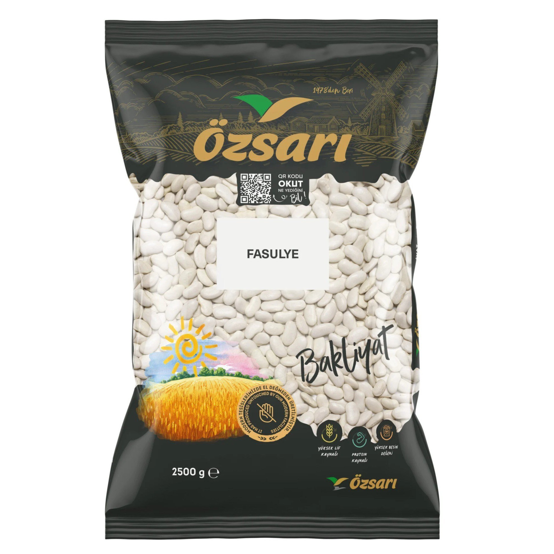 Özsarı Fasulye 2,5 kg Dermason