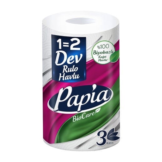 Papia Dev Havlu 1=2 Rulo x12 li Koli