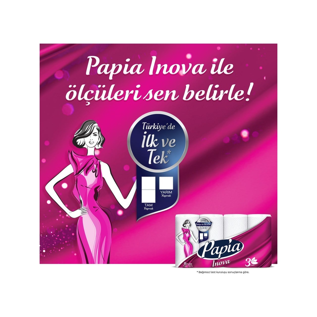 Papia İnova 8 li Havlu x3 lü Koli