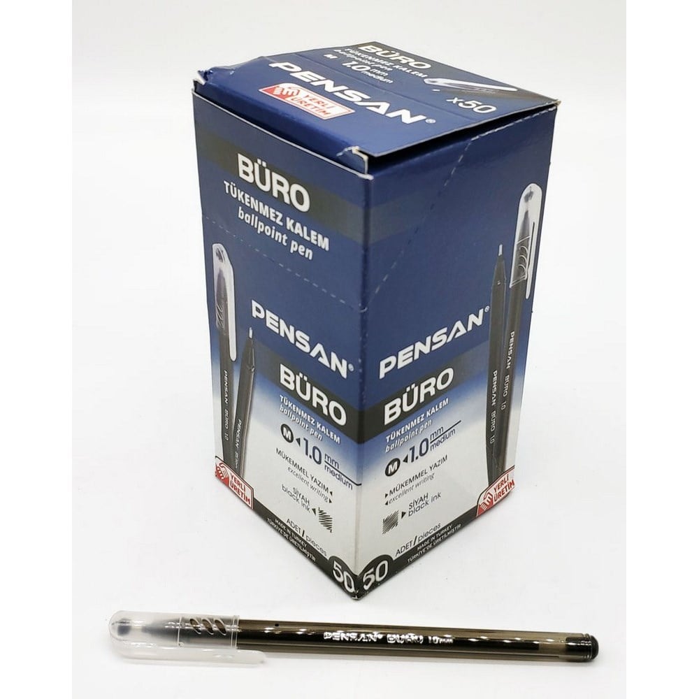 Pensan 2270 Büro Siyah Tükenmez Kalem x50 li Paket