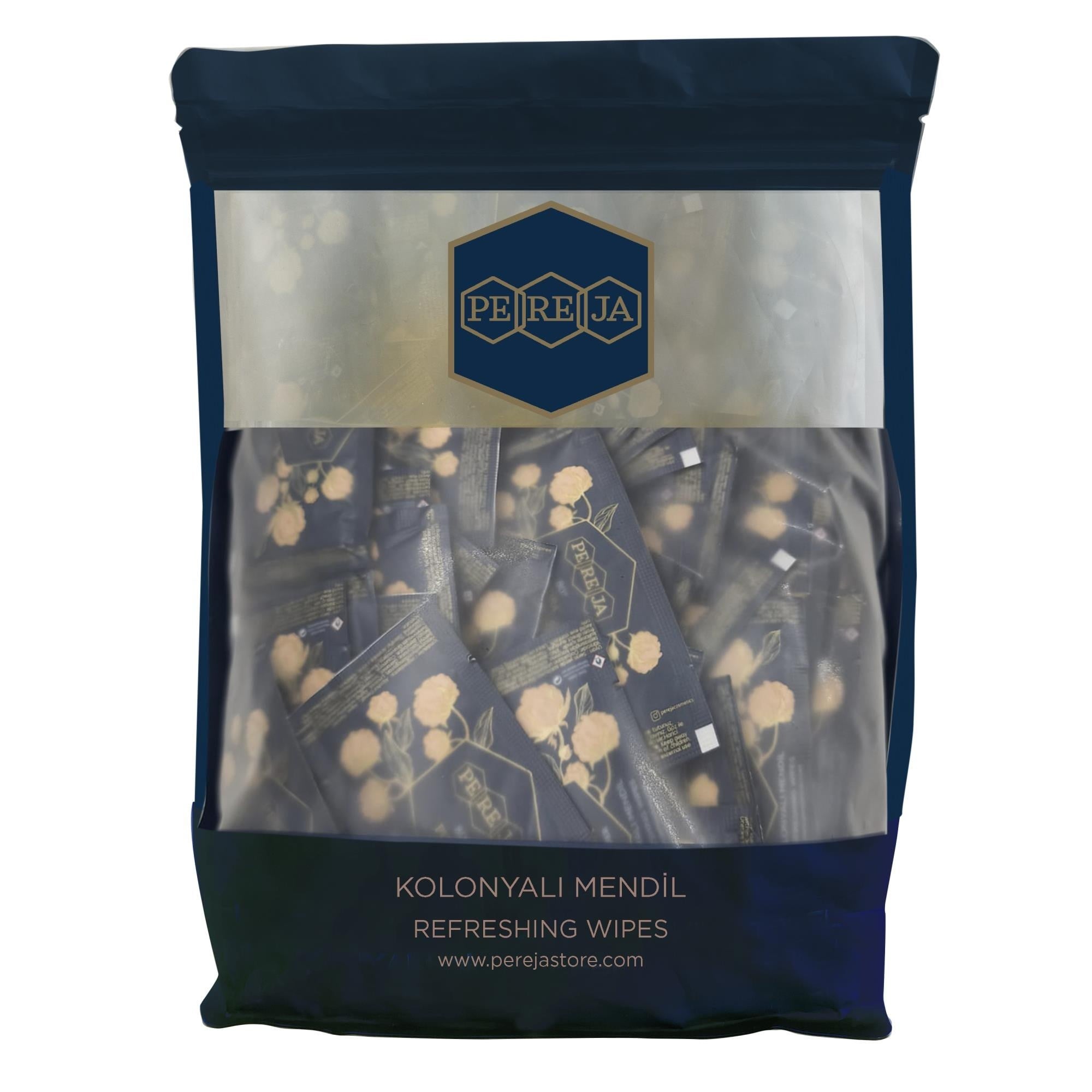 Pereja İkramlık Islak Mendil 5x10 Pudra 150 li Paket