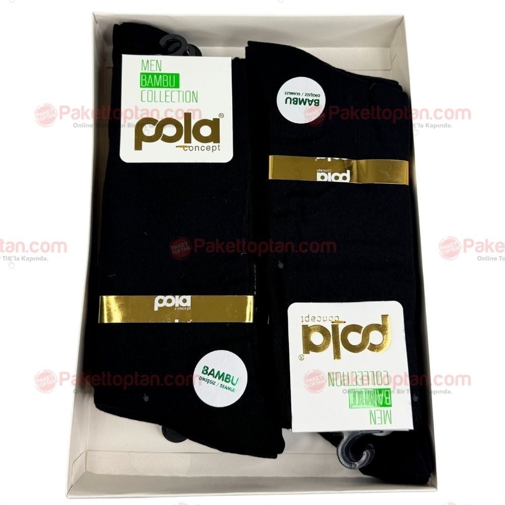 Pole Erkek Bambu Çorap x12 li Paket