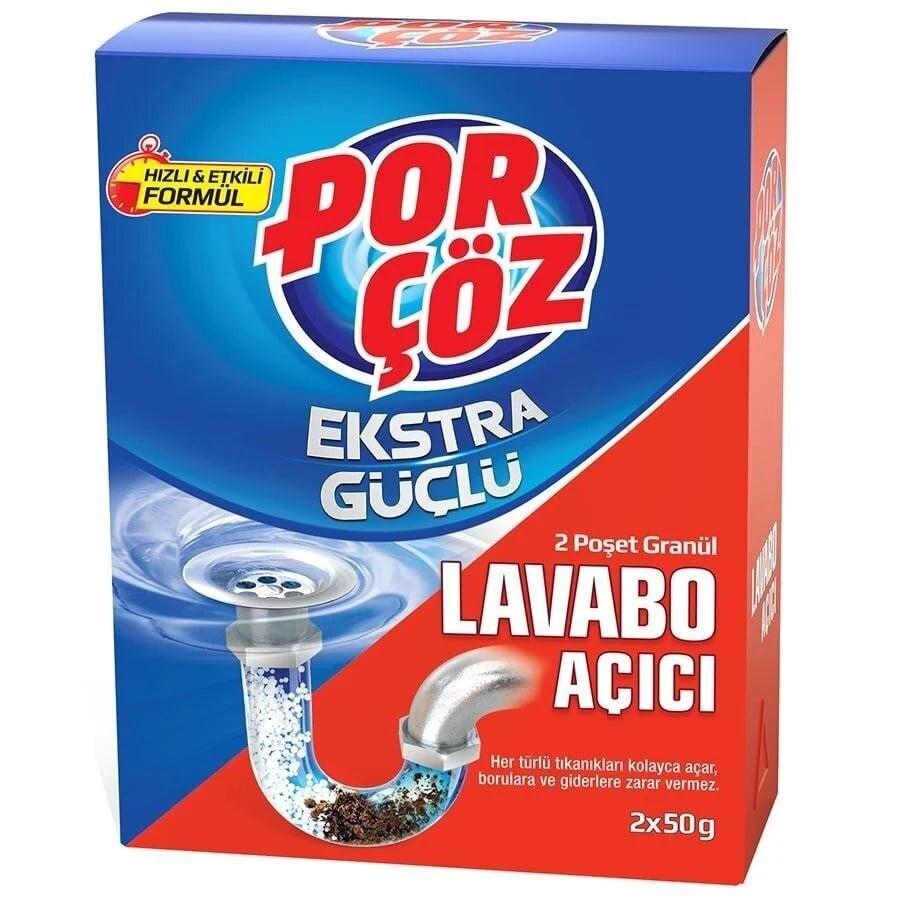 Porçöz Lavabo Açıcı 100 Gr x12 li Paket