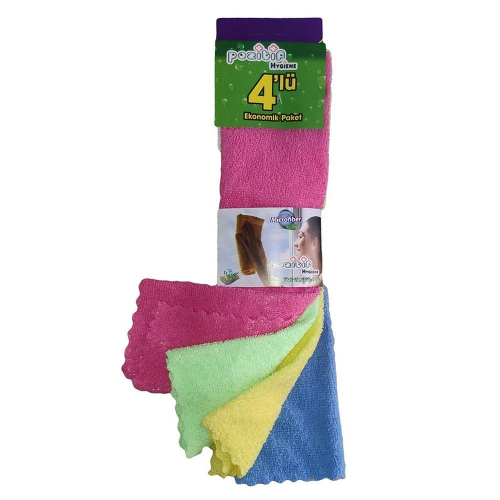 Pozitif Mikrofibez Bez 4 lü askılı paket