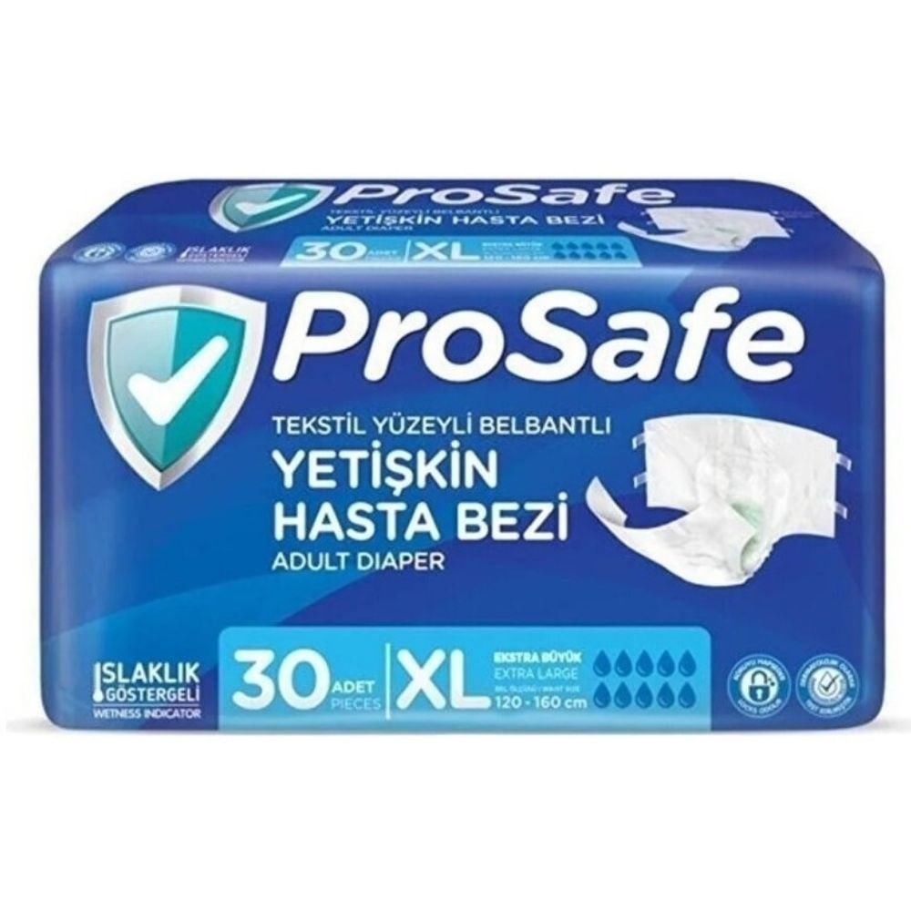 Prosafe Hasta Bezi Bel Bantlı X Large 30 lu Paket
