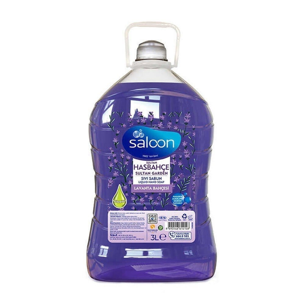 Saloon 3 lt Sıvı Sabun Hasbahçe x6 lı Koli