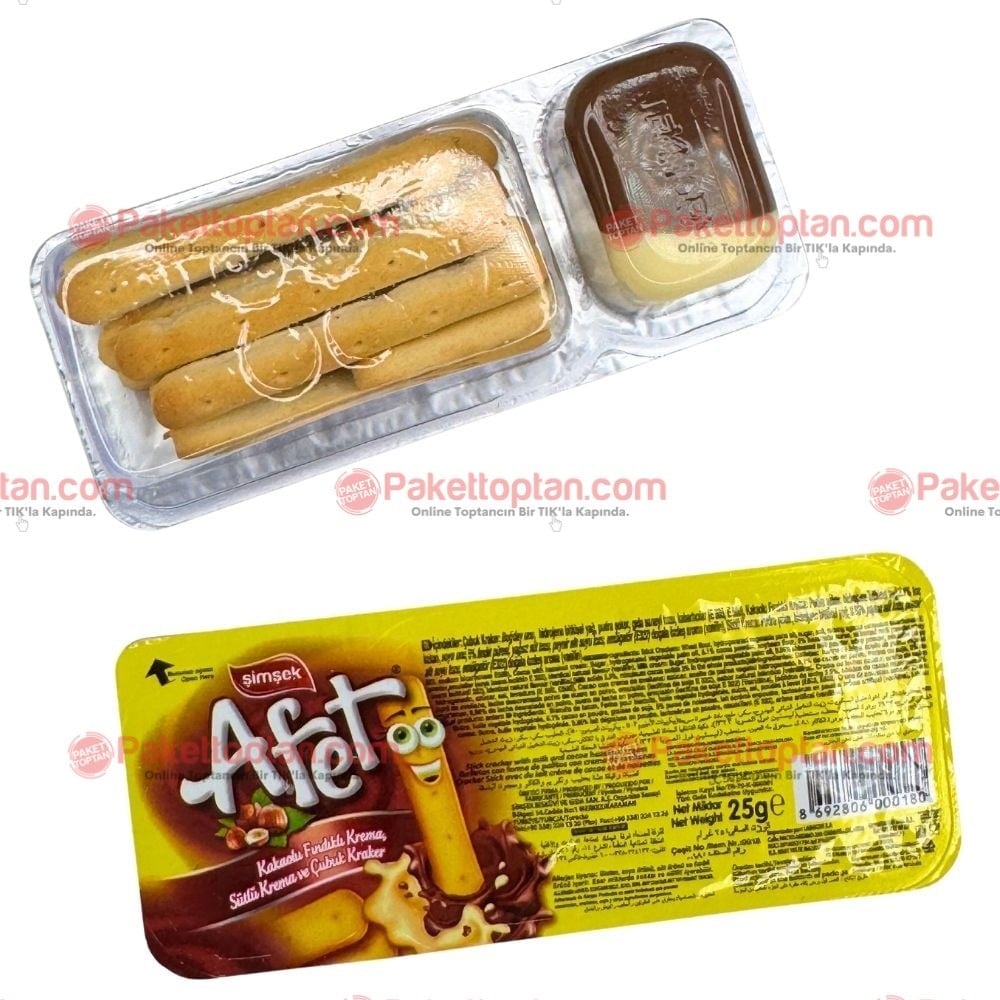 Şimşek Afet 25 Gr Krema ve Çubuk Kraker x24 lü Paket