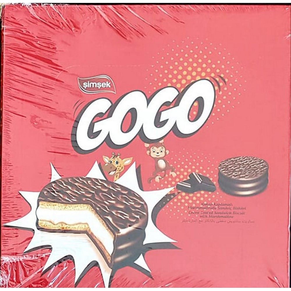 Şimşek Gogo Kakao Kaplamalı Marshmallowlu Bisküvi 22 Gr x24 lü Koli