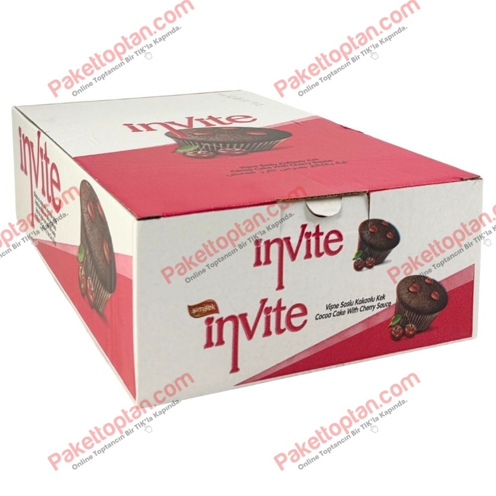Şimşek İnvite Vişne Soslu Cup Kek 25 Gr x24 lü Koli