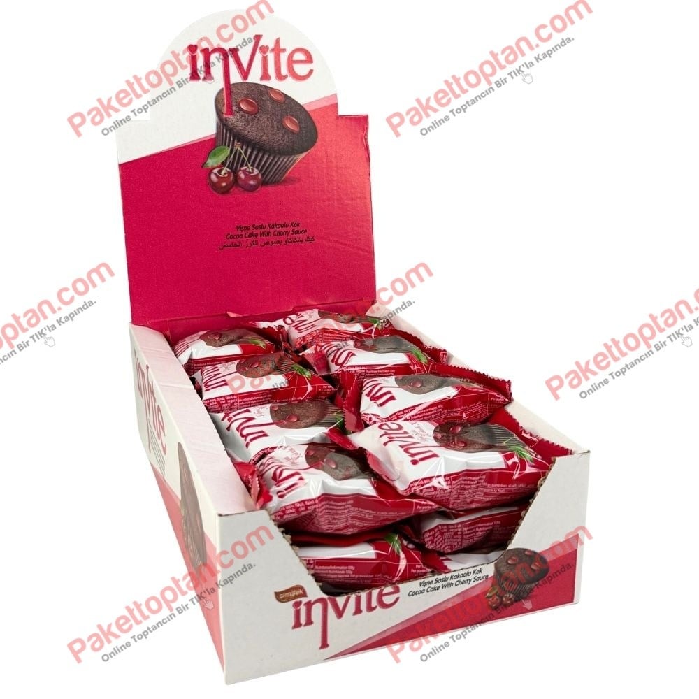 Şimşek İnvite Vişne Soslu Cup Kek 25 Gr x24 lü Koli