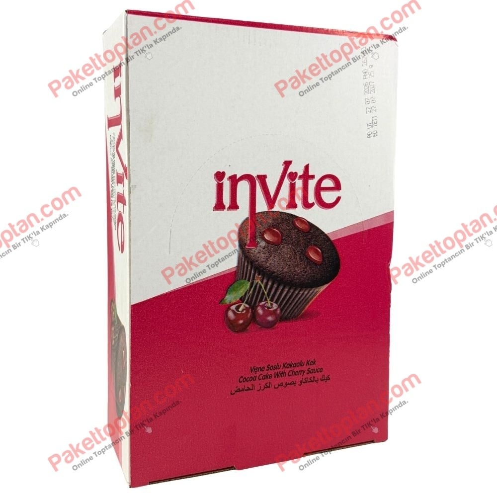 Şimşek İnvite Vişne Soslu Cup Kek 25 Gr x24 lü Koli