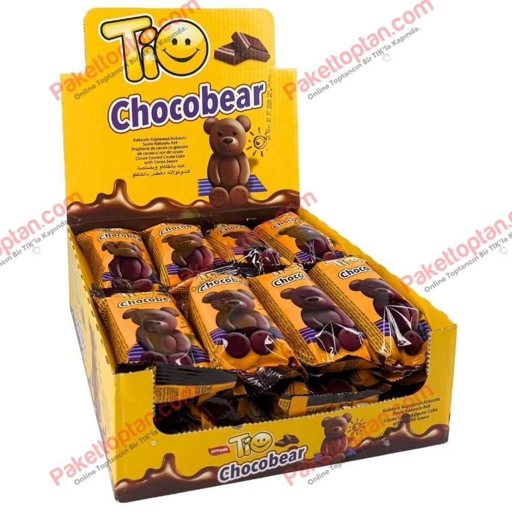 Şimşek Tio Chocobear Ayıcık Kakaolu 40 Gr Kek x24 lü Koli