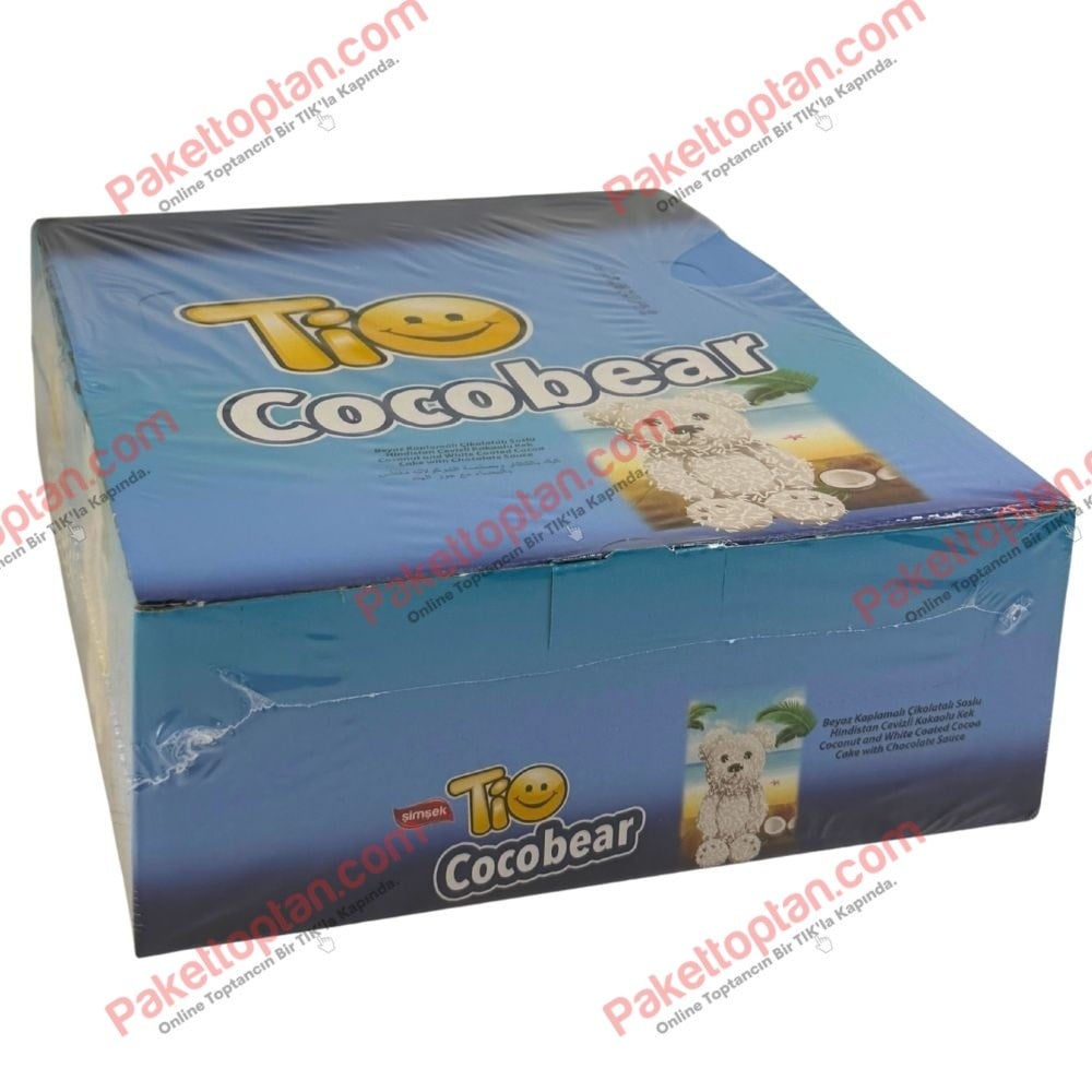 Şimşek Tio CocobearAyıcık Beyaz 40 Gr Kek x24 lü Koli