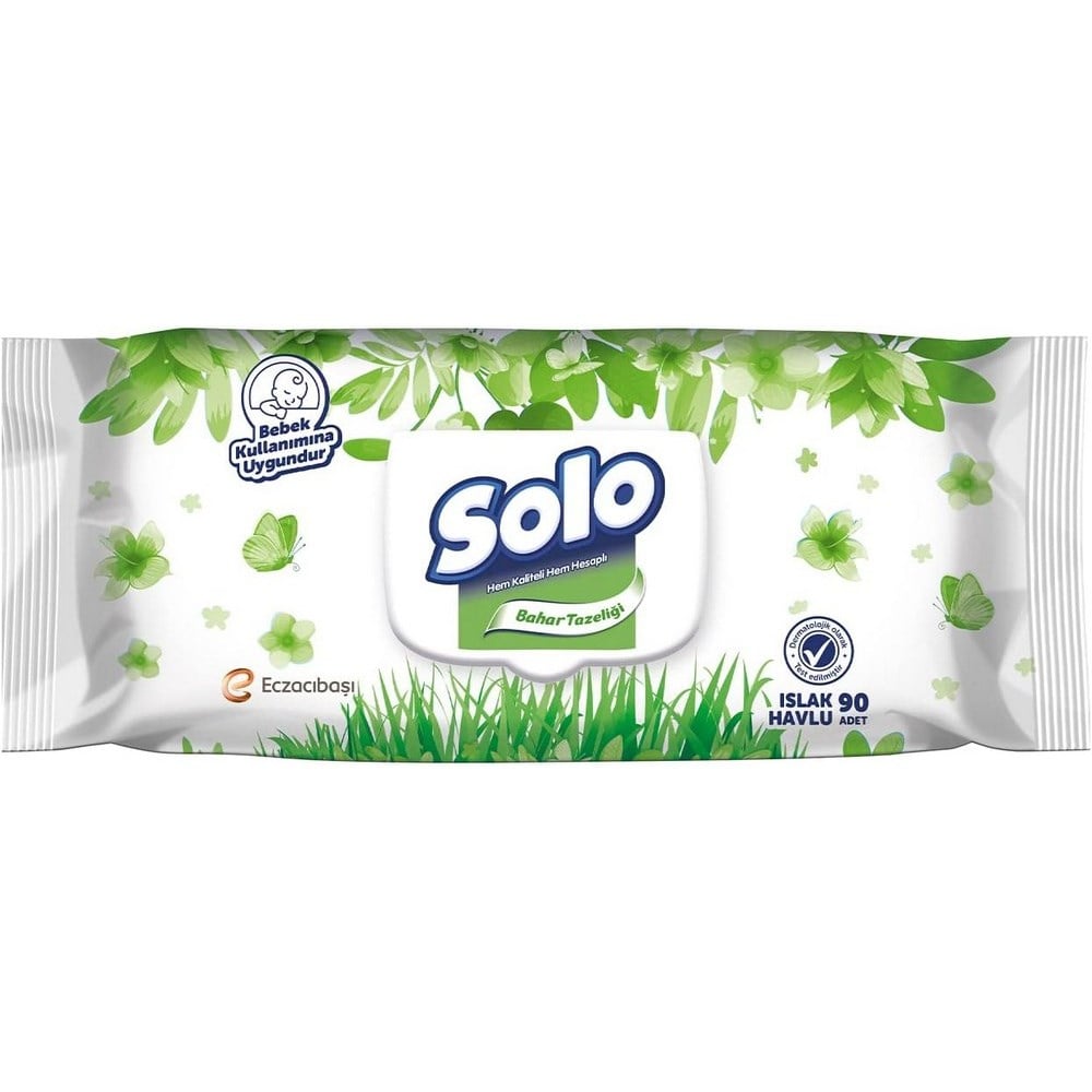 Solo Islak Havlu 90 lı Bahar Tazeliği x24 lü Koli