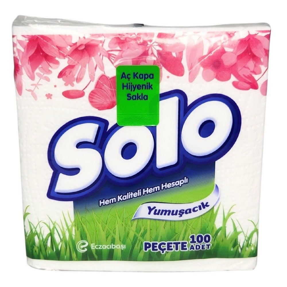 Solo Peçete 30x30 Kare 100 lü x24 lü Koli