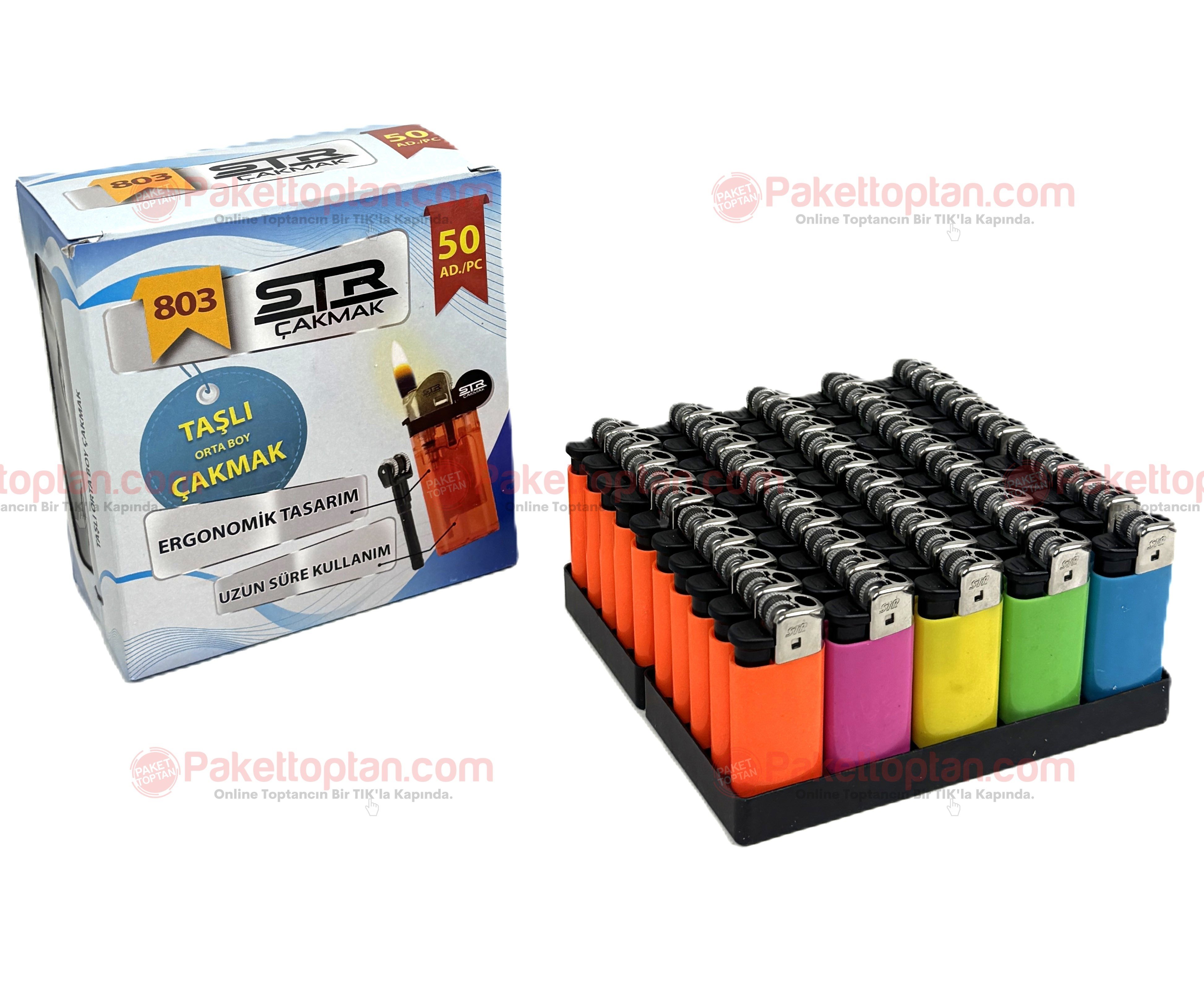 Str Taşlı Çakmak 803 x50 li Paket