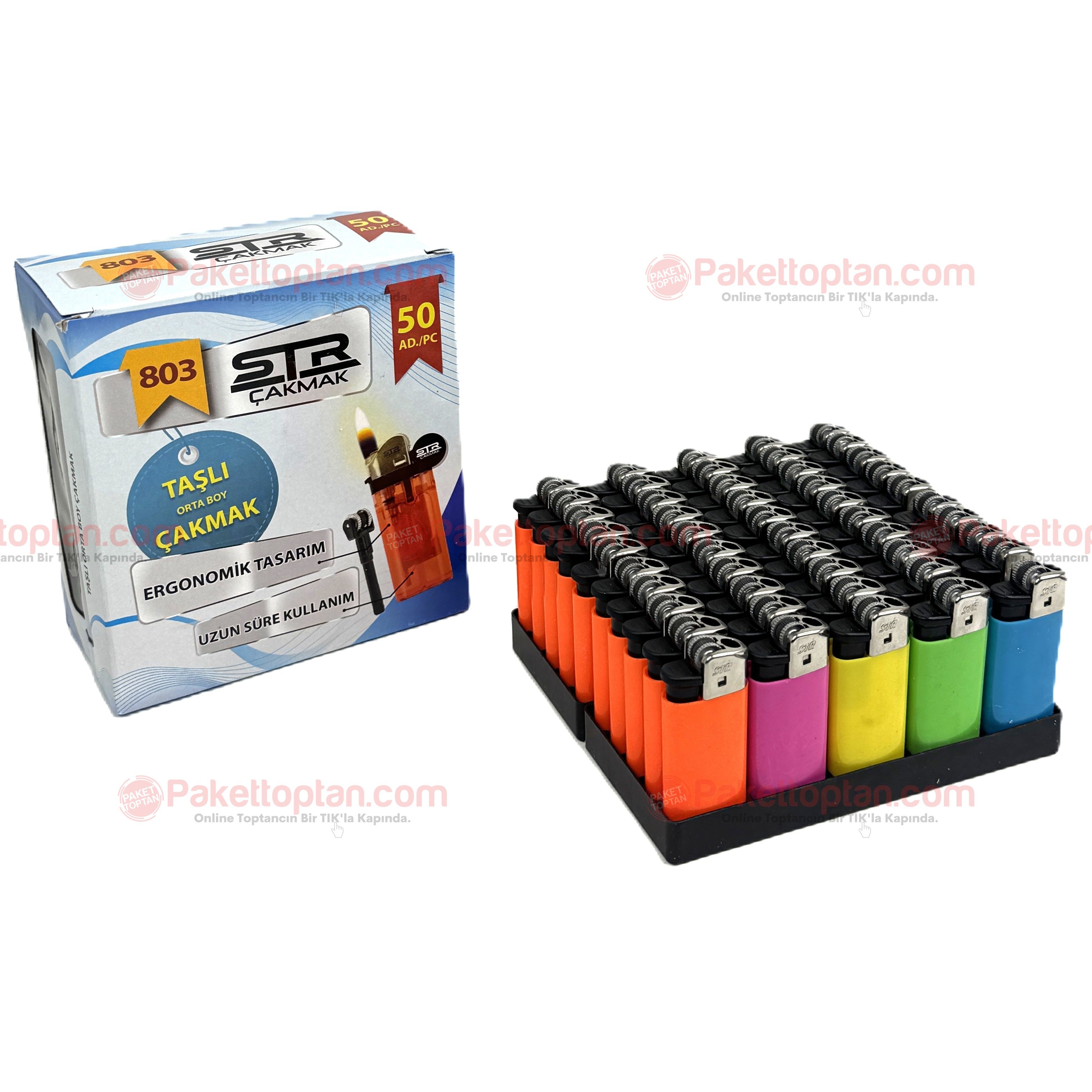 Str Taşlı Çakmak 803 x50 li Paket