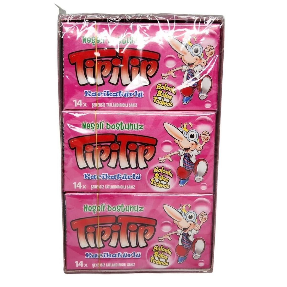 Tipitip Balonlu Sakız Tadında Karışık Meyve Mentol 27 Gr