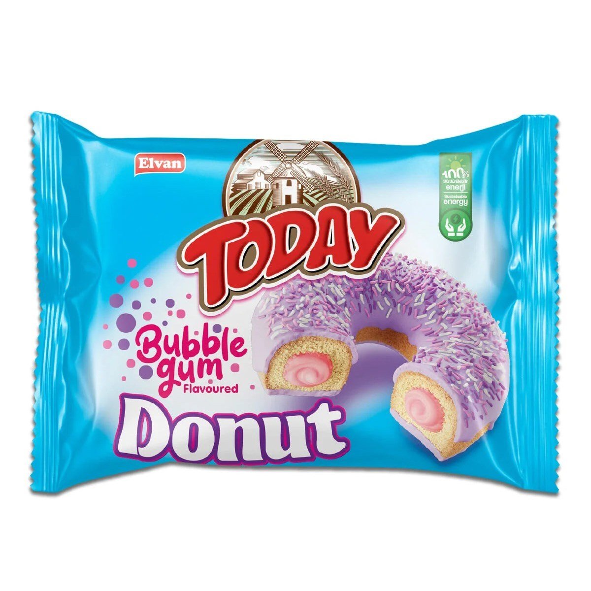 Today Donut Kek Bubble Gum Aromalı 35 Gr x24 lü Paket