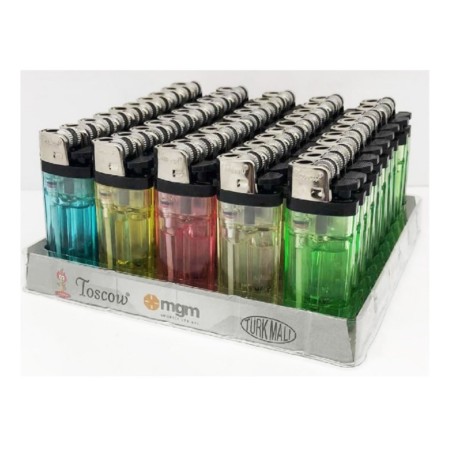 Toscow Taşlı Çakmak x50 li Paket