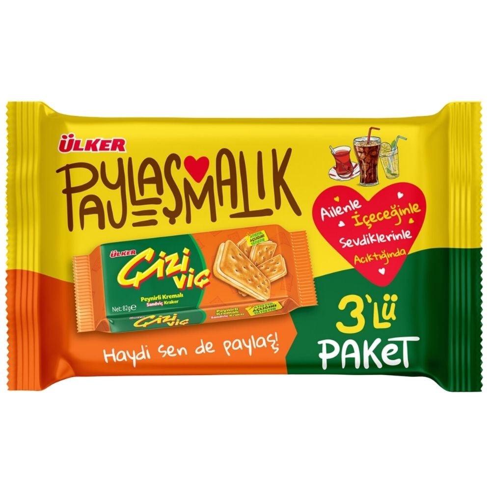 Ülker Çiziviç 246 g (3 Adet x 82 g) x12 li Koli