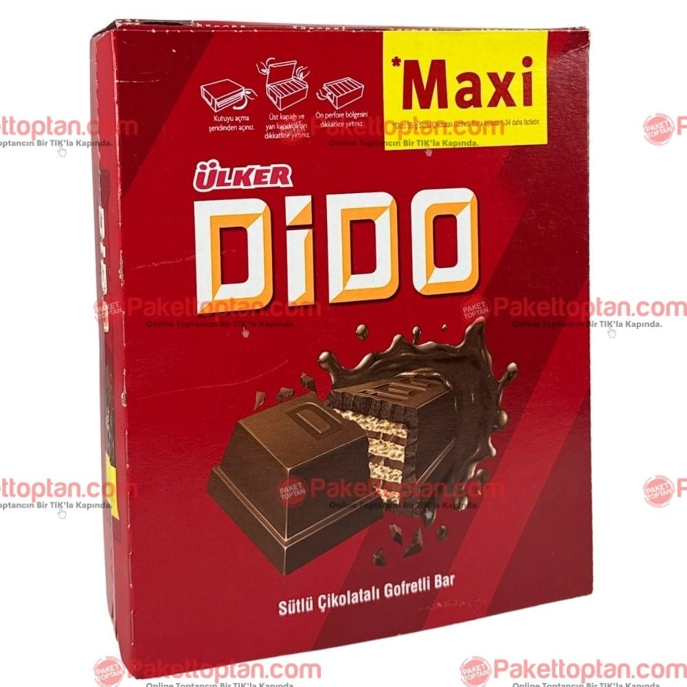 Ülker Dido Maxi Çikolata Kaplamalı Gofret 47 Gr x24 lü Paket