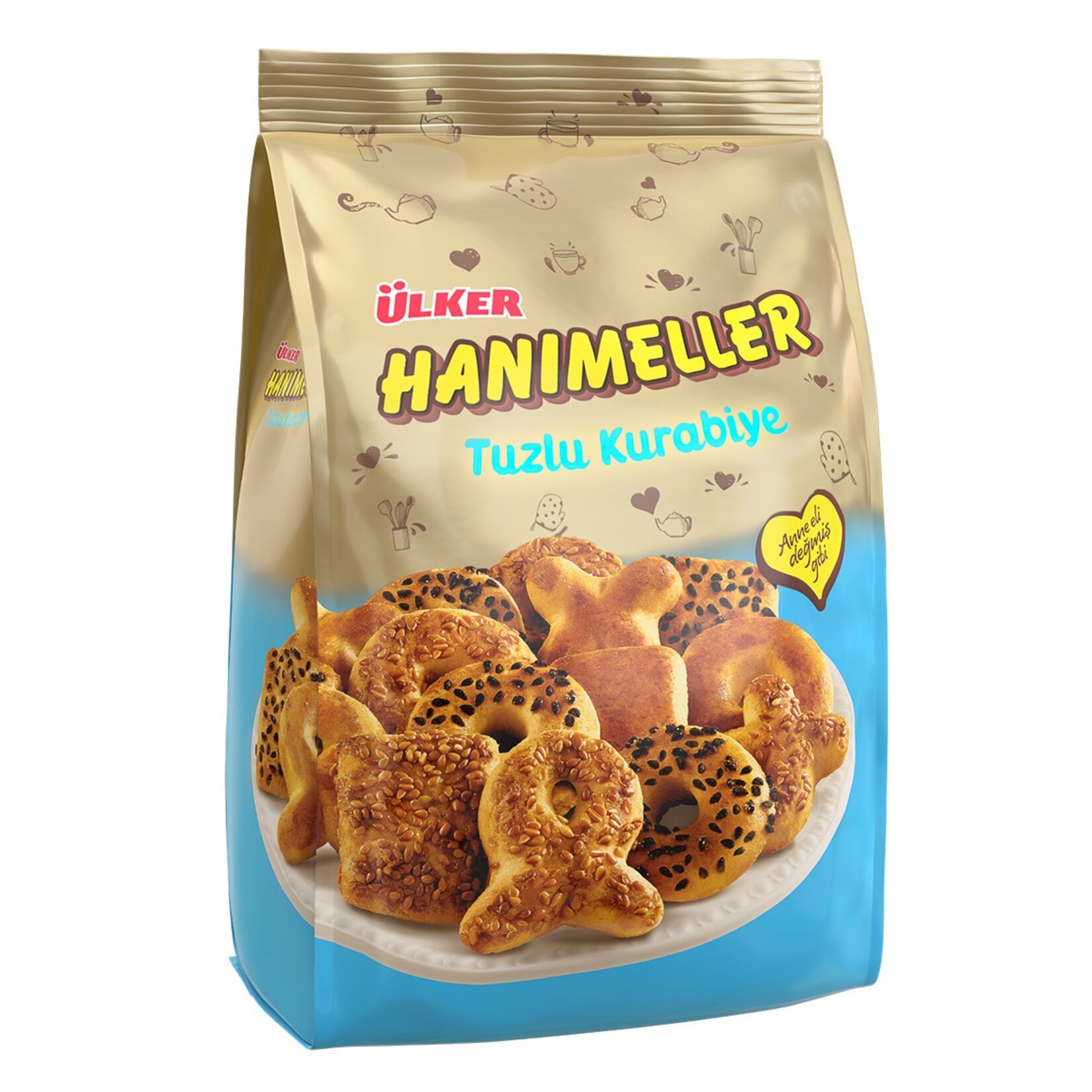 Ülker Hanımeller Poşet Tuzlu Kurabiye 150 gr x12 li Koli