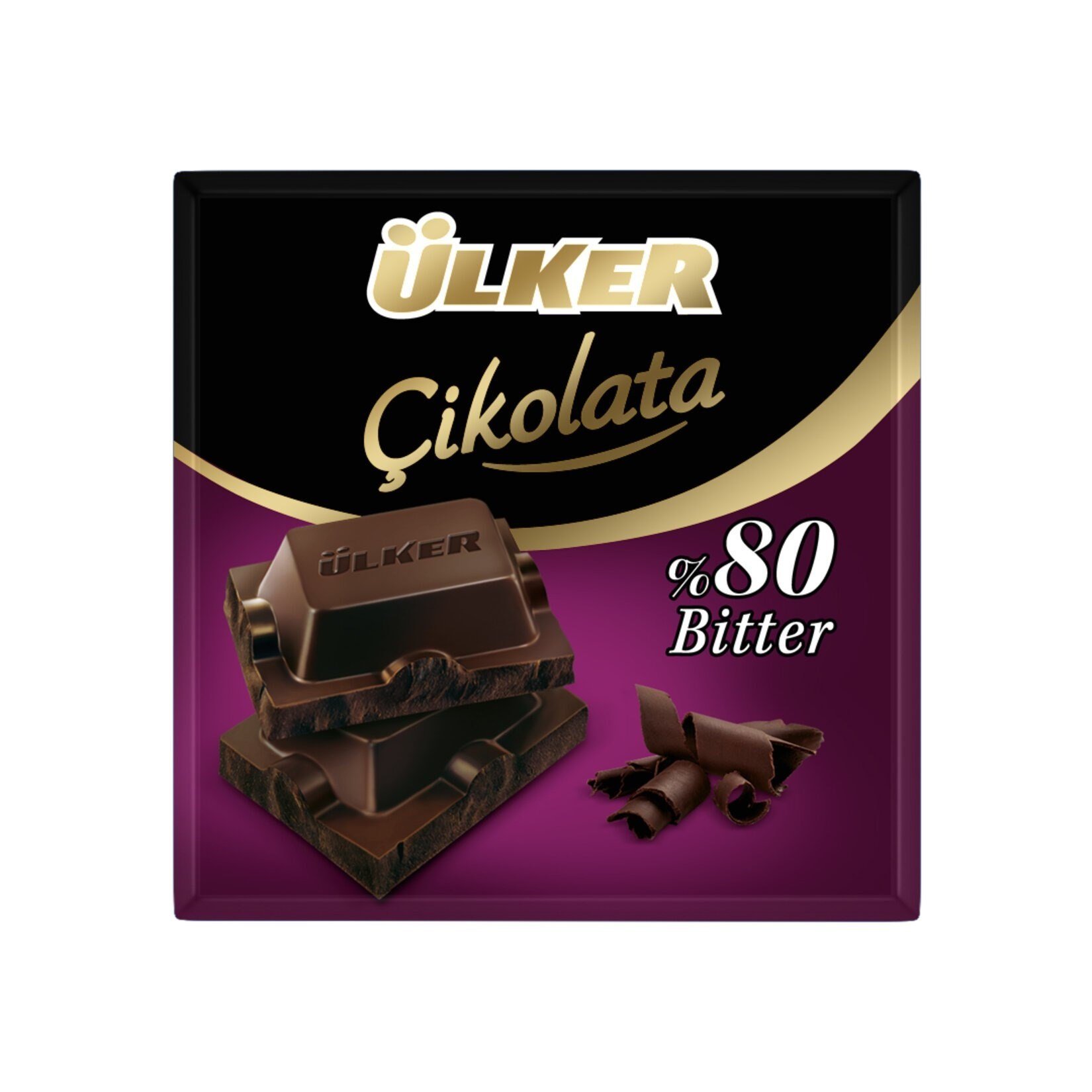 Ülker Kare Çikolata %80 Bitter 60 Gr x6 lı Paket