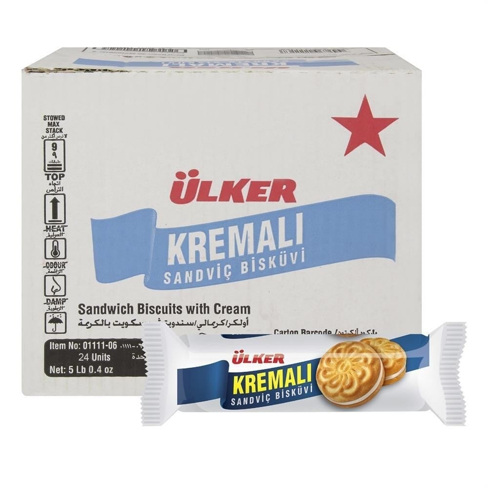 Ülker Kremalı Bisküvi Sade 61 gr x24 lü Koli