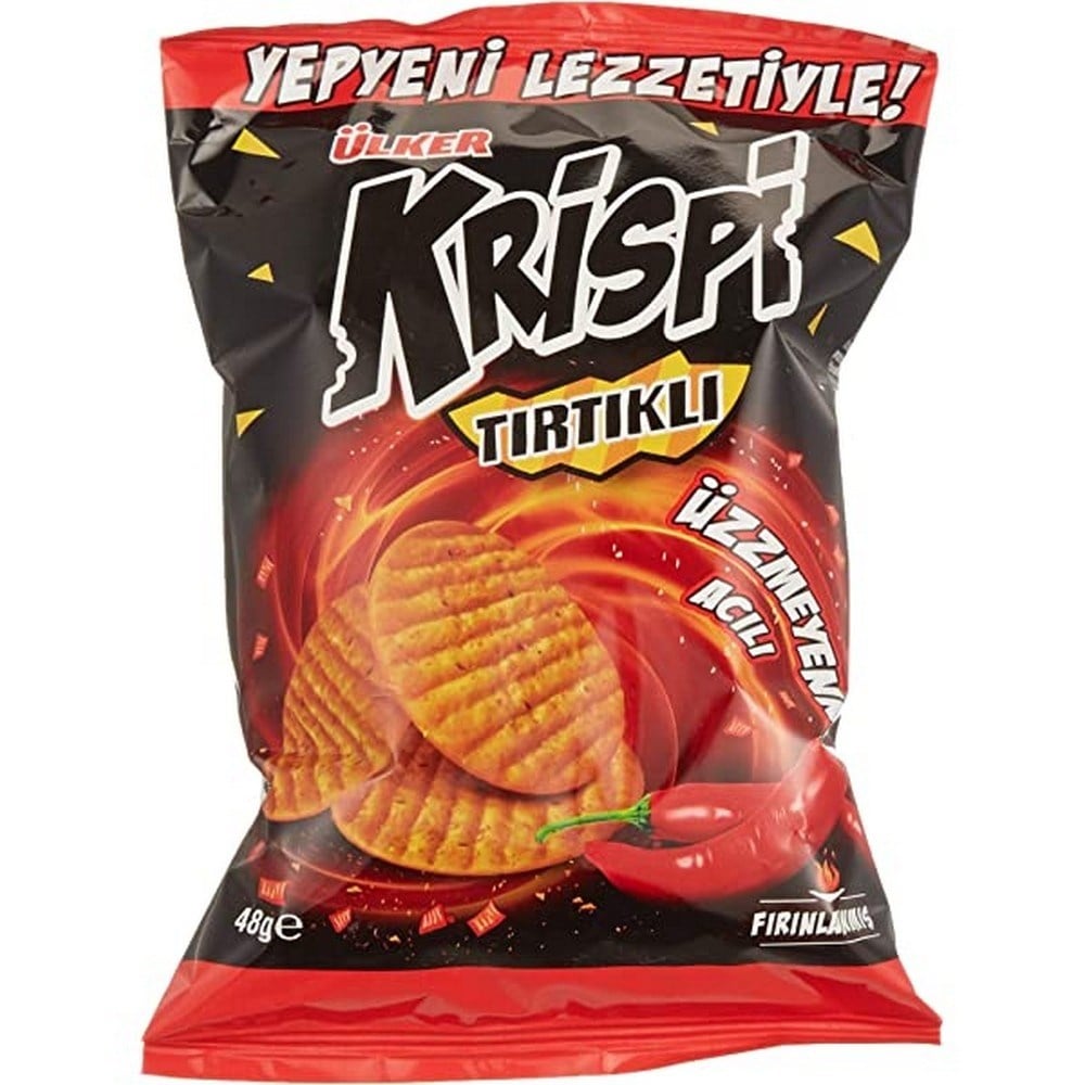 Ülker Krispi Tırtıklı Acılı Kraker 48 Gr x20 li Koli