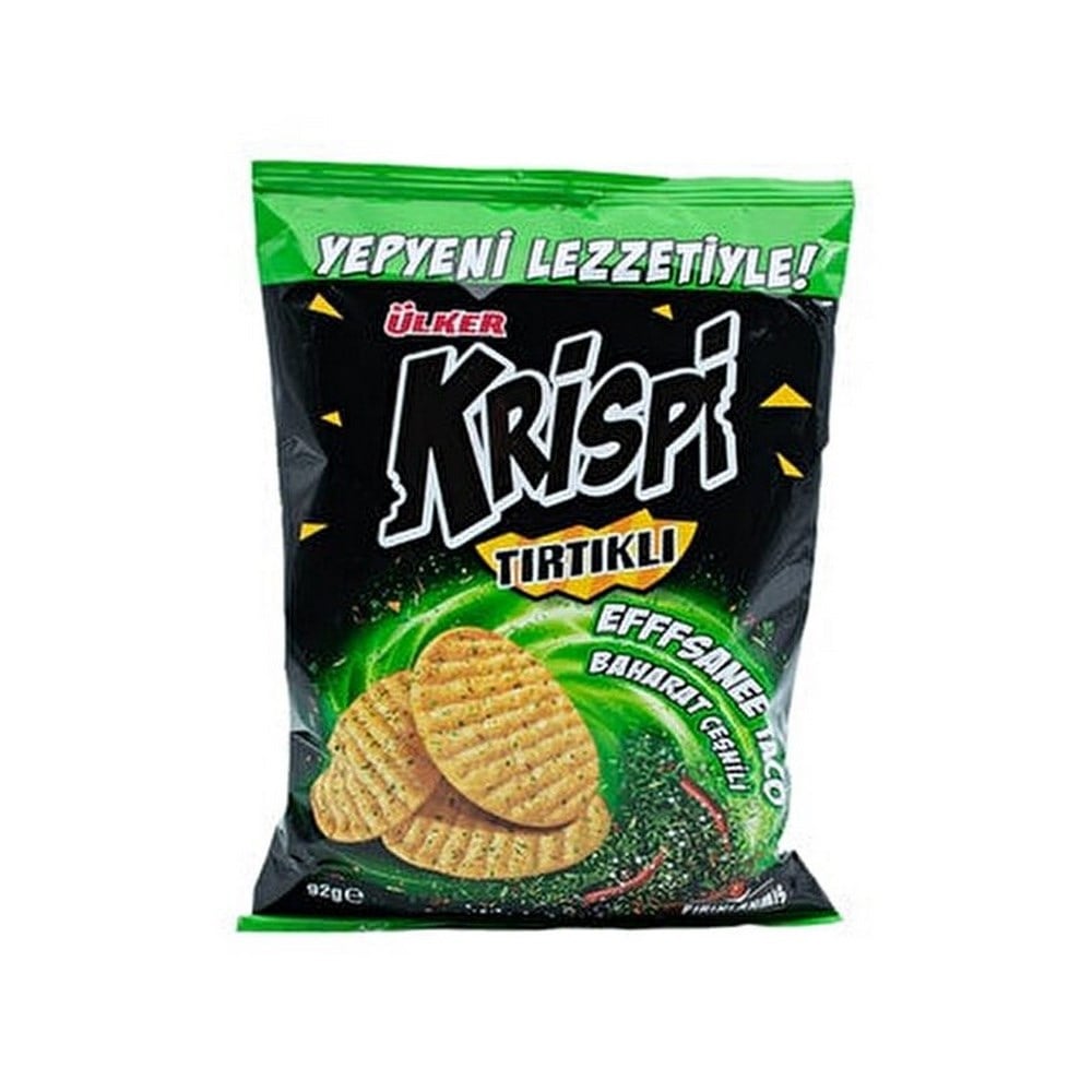 Ülker Krispi Tırtıklı Taco Baharatlı Kraker 48 gr x20 li Koli