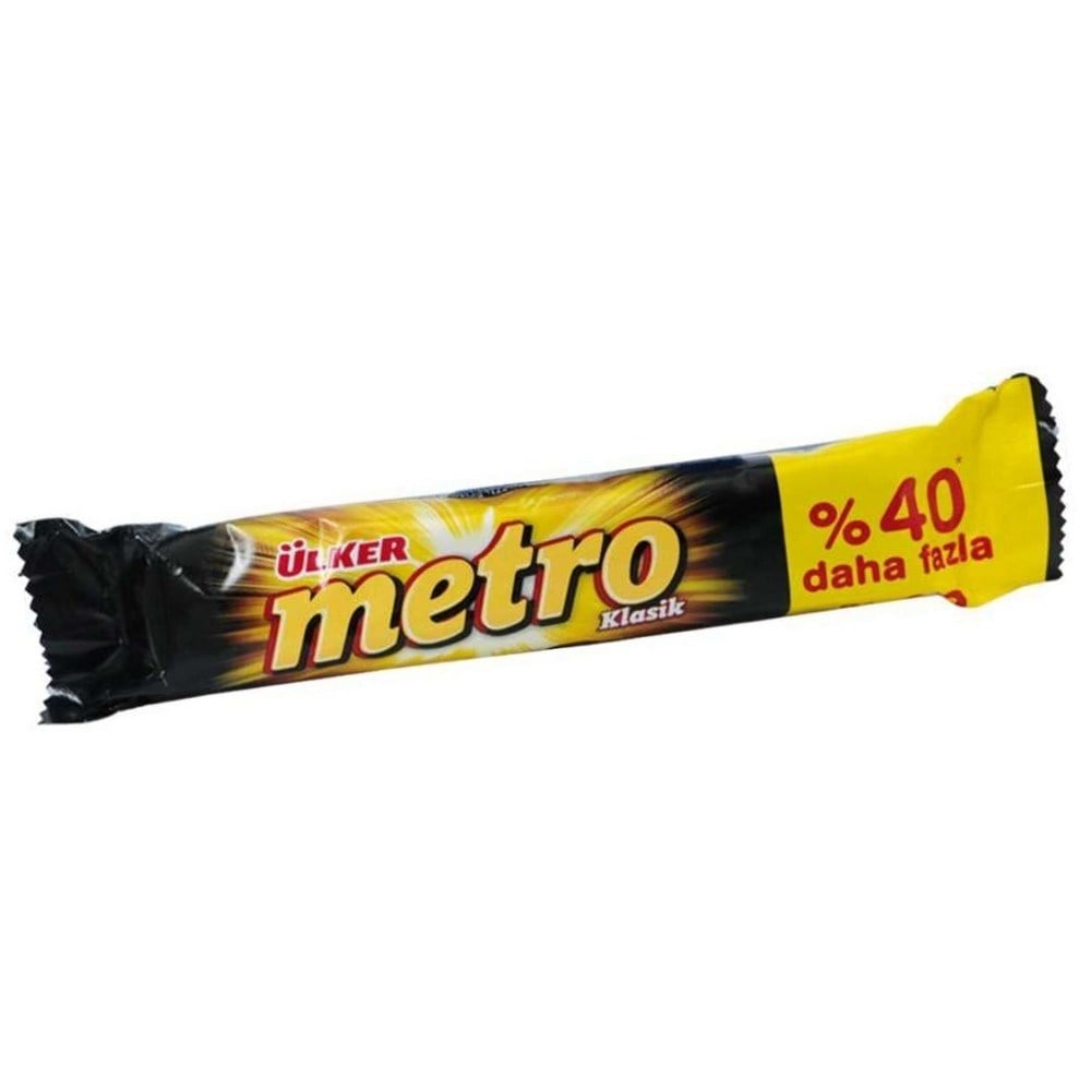 Ülker Metro 50,4 Gr Büyük Boy Karamelli Nugalı Bar x18 li Paket