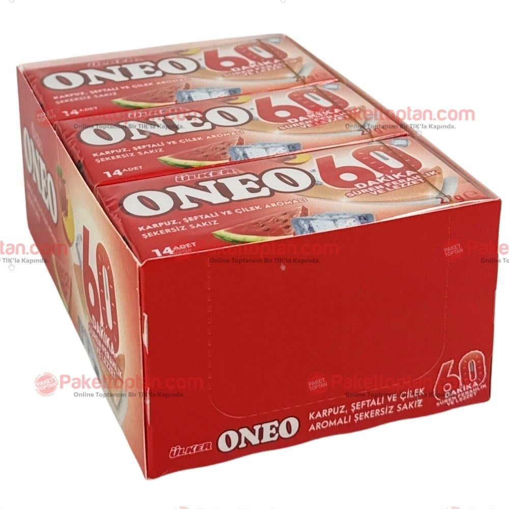 Ülker Oneo 27 Gr Karpuz Şeftali Çilek x18 li Paket