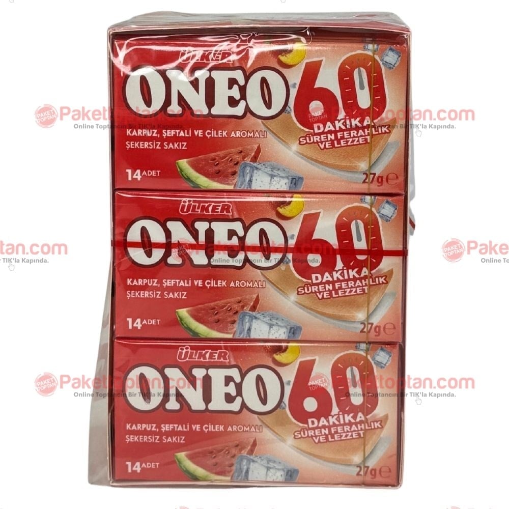 Ülker Oneo 27 Gr Karpuz Şeftali Çilek x18 li Paket