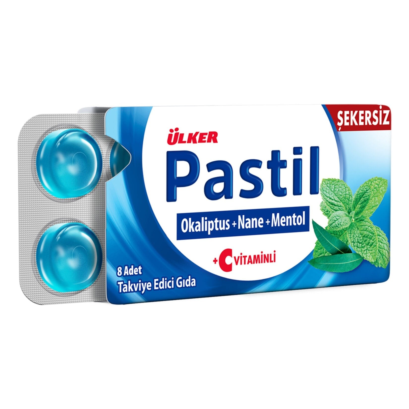 Ülker Pastil Okaliptus Mentol Nane 8 li 22,4 Gr x12 li Paket