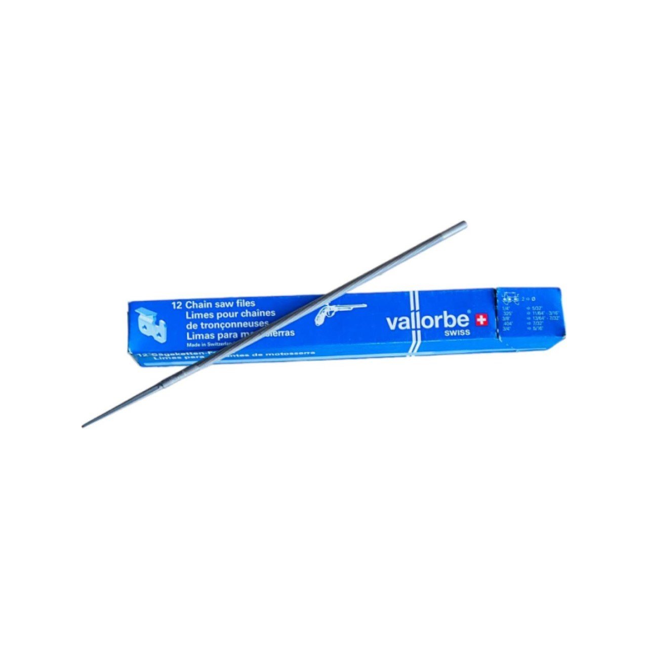 Vallorbe 5,5 mm (7/32) Motorlu Testere Eğesi