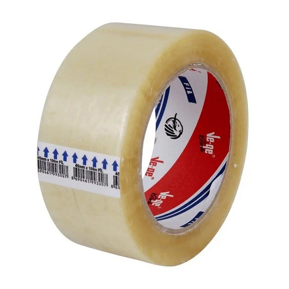 Vege Fil 100 Metre Koli Bandı 45 mm Şeffaf x6 lı Paket