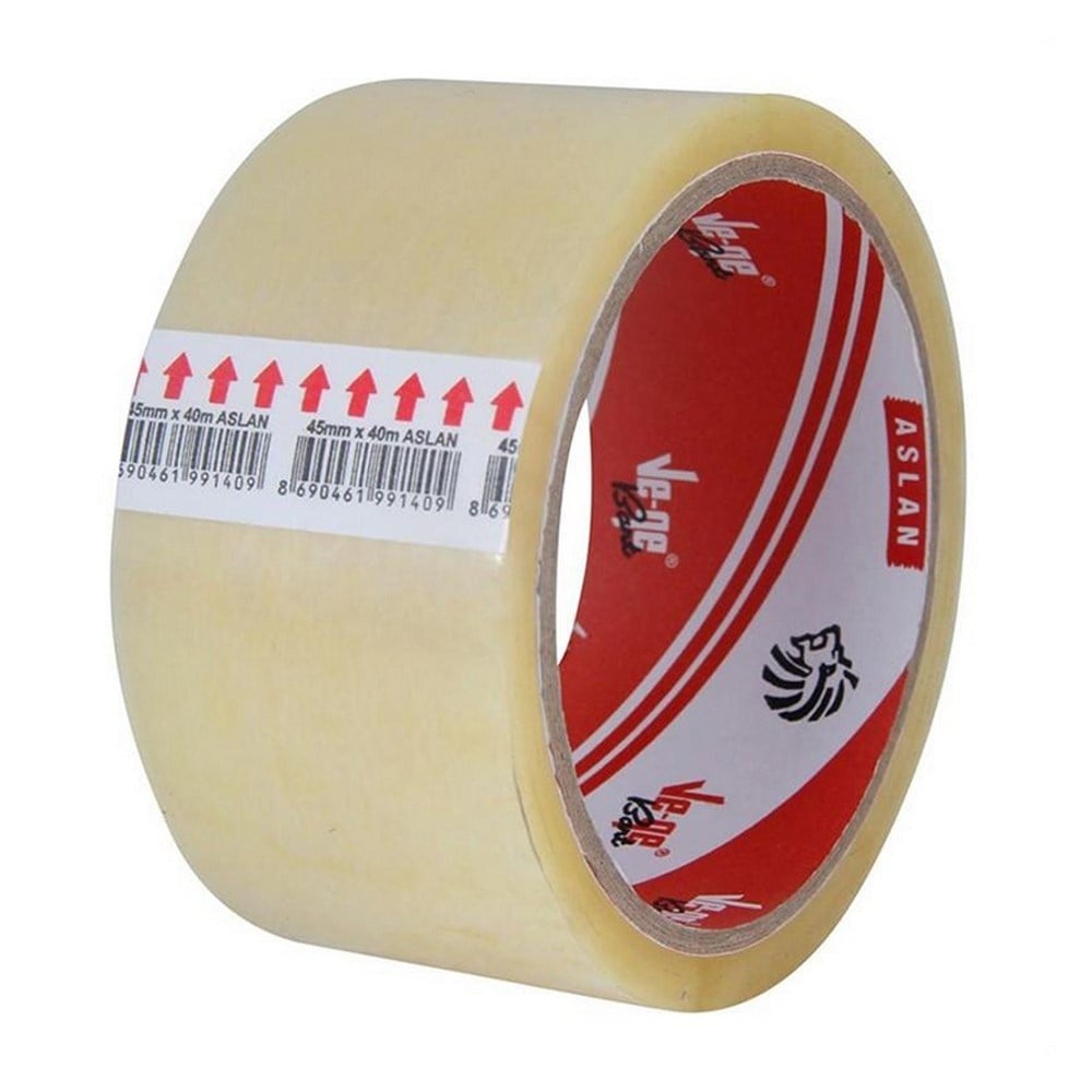 Vege Koli Bandı Aslan 40 Metre Şeffaf x6 lı Paket