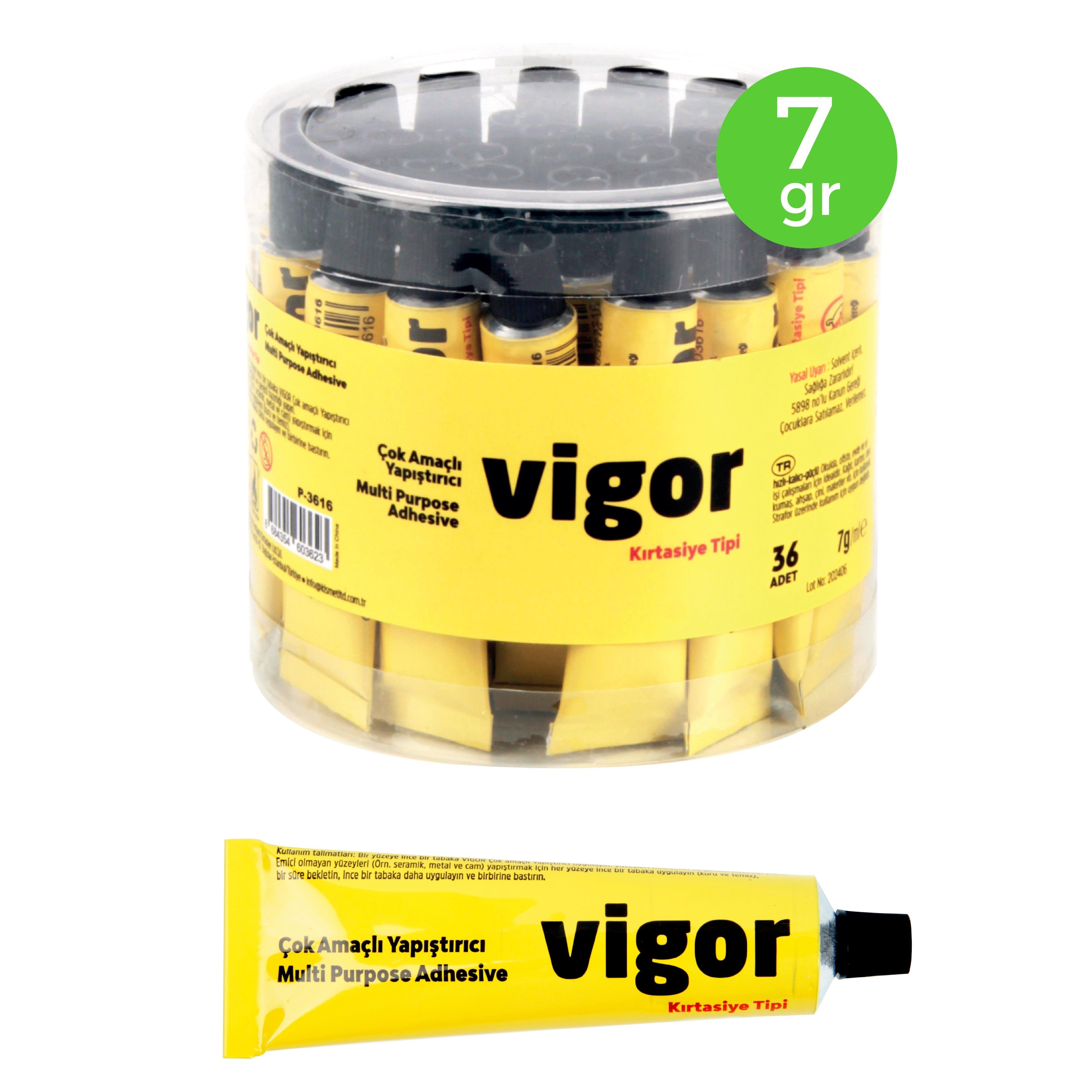 Vigor Yapıştırıcı 7 Gr P-3616 x36 lı Paket