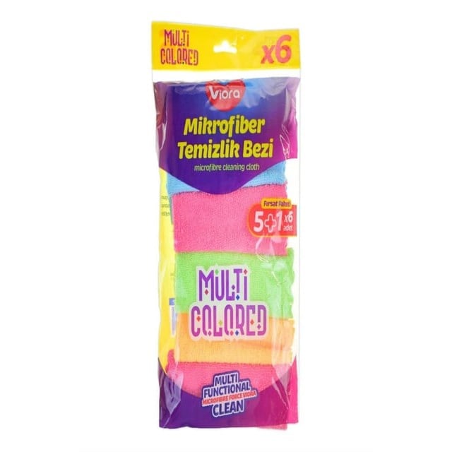 Viora 6 lı Mikrofiber Temizlik Bezi