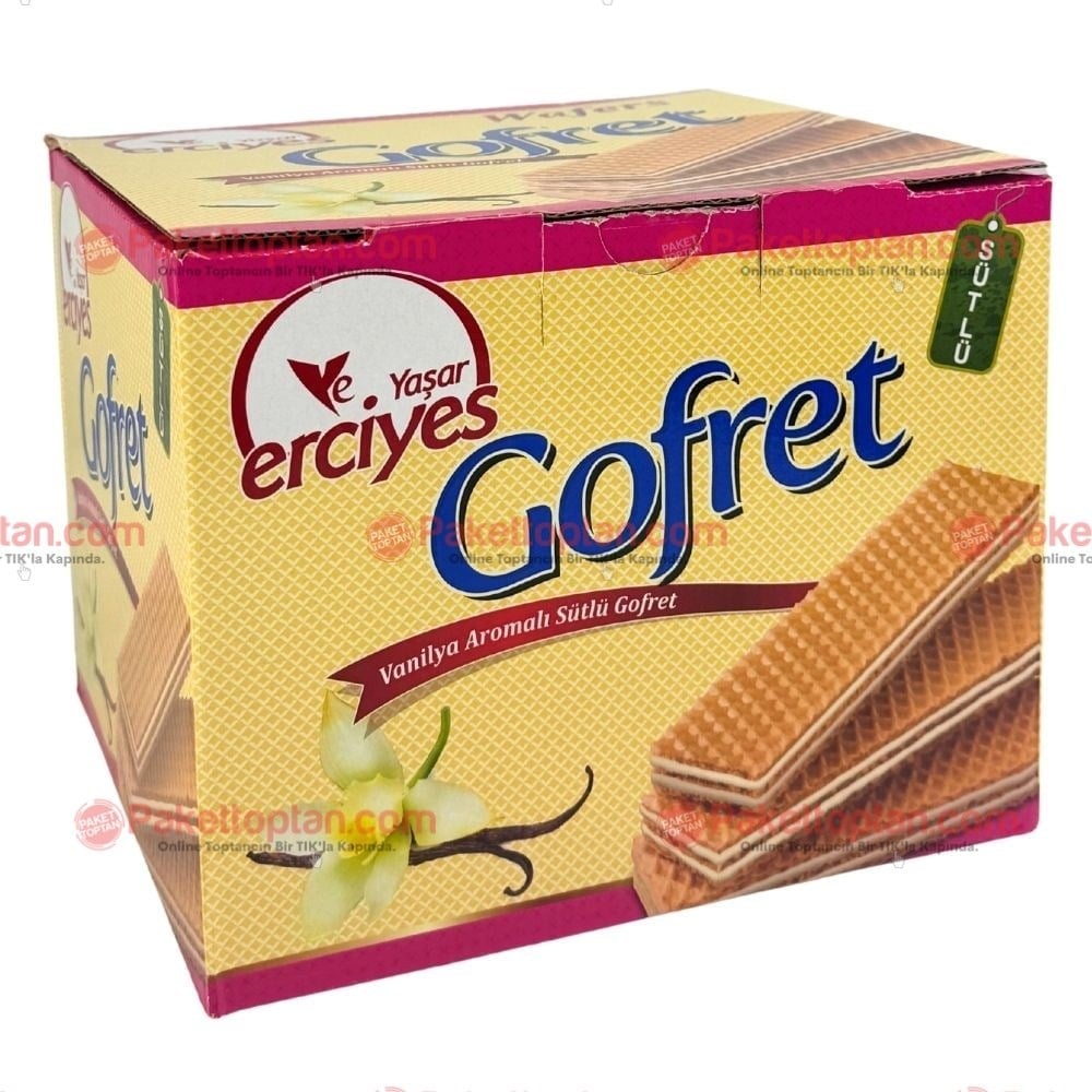 Yaşar Erciyes 1200 gr Vanilyalı Gofret x4 lü Koli