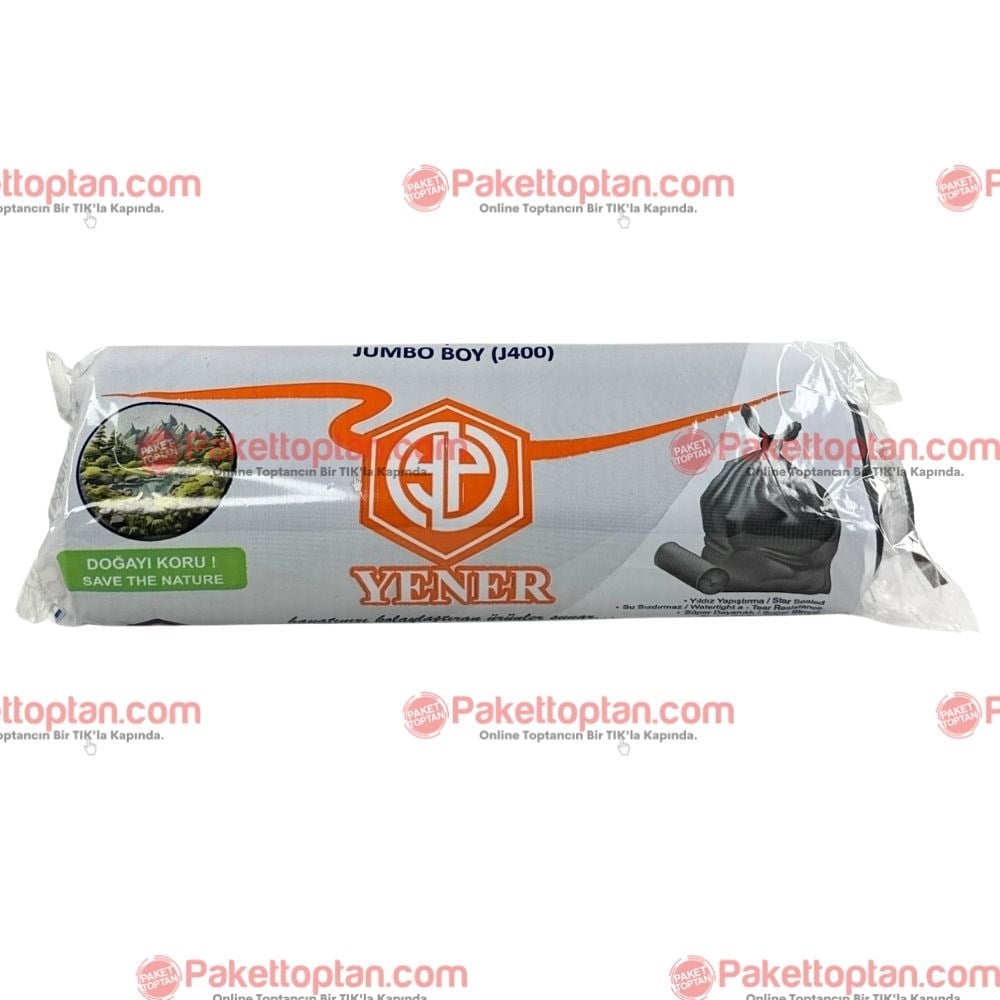Yener Çöp Torbası Endüstriyel Jumbo Boy 80x110 Cm 10 Adetli