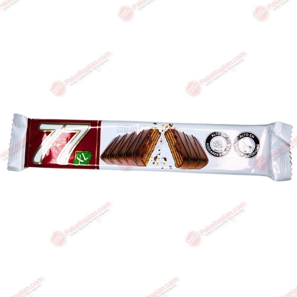 77 XL 60 Gr Kakaolu Kokolin Kaplamalı Gofret  x24 lü Paket
